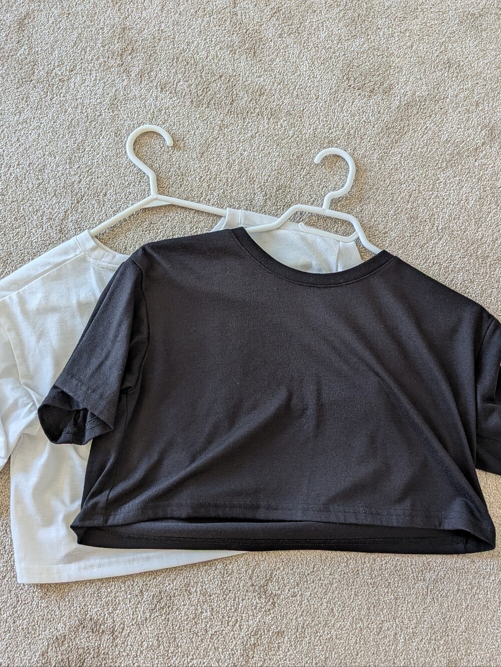 Pair of tshirt crop tops